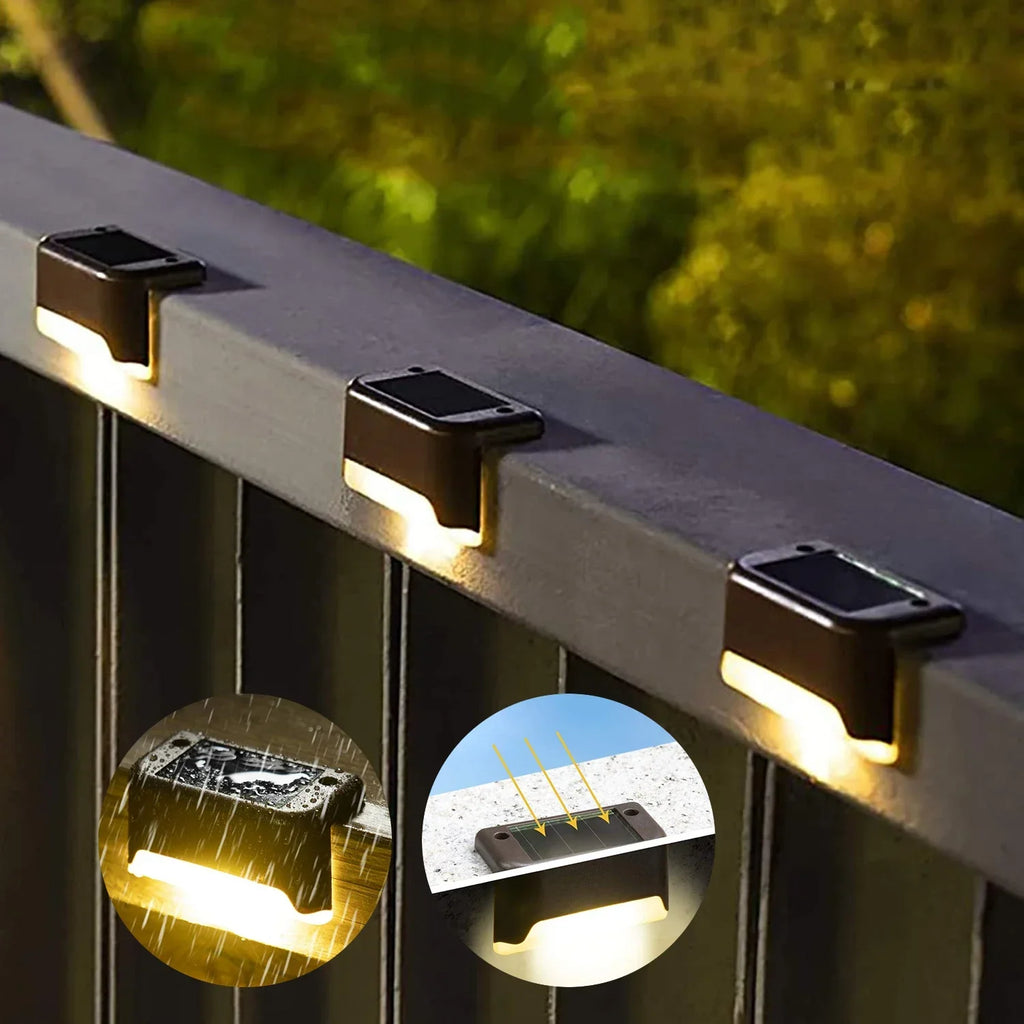 Solar Step Lights 8-Pack – Outdoor Path Illumination & Auto On/Off