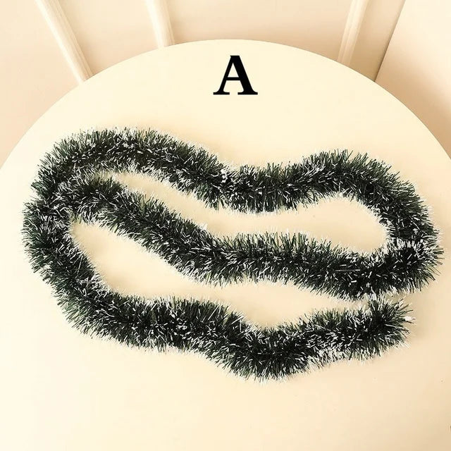 Snow-Flocked Christmas Garland Indoor and Outdoor
