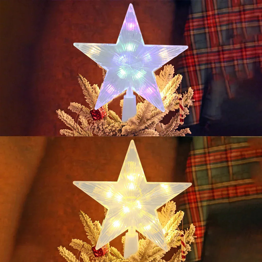 Bright Christmas Star – LED Illuminated Tree Topper