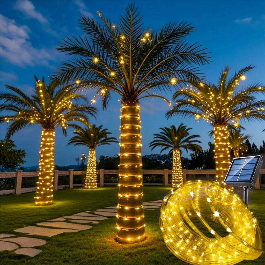 Solar Outdoor Christmas String Lights – Waterproof Garden Fairy Lights, 7 to 32 m