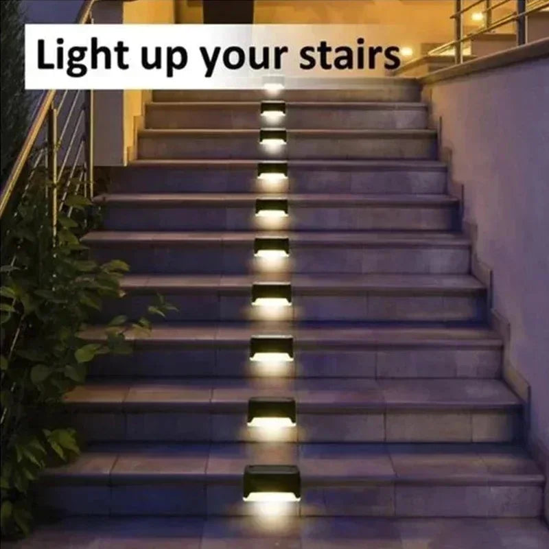 Solar Step Lights 8-Pack – Outdoor Path Illumination & Auto On/Off