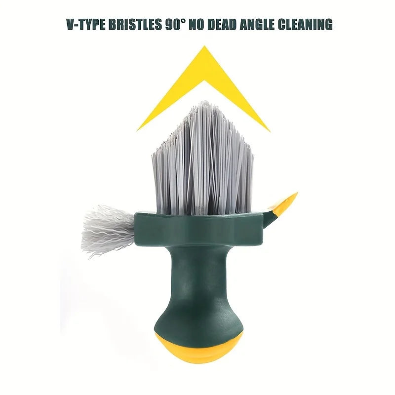 Grout Cleaning Brush Set of 2 – 4-in-1 for Tiles & Glass