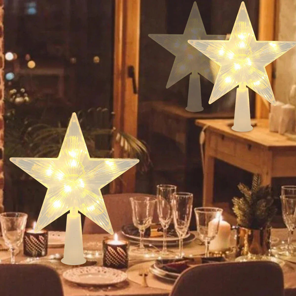 Bright Christmas Star – LED Illuminated Tree Topper