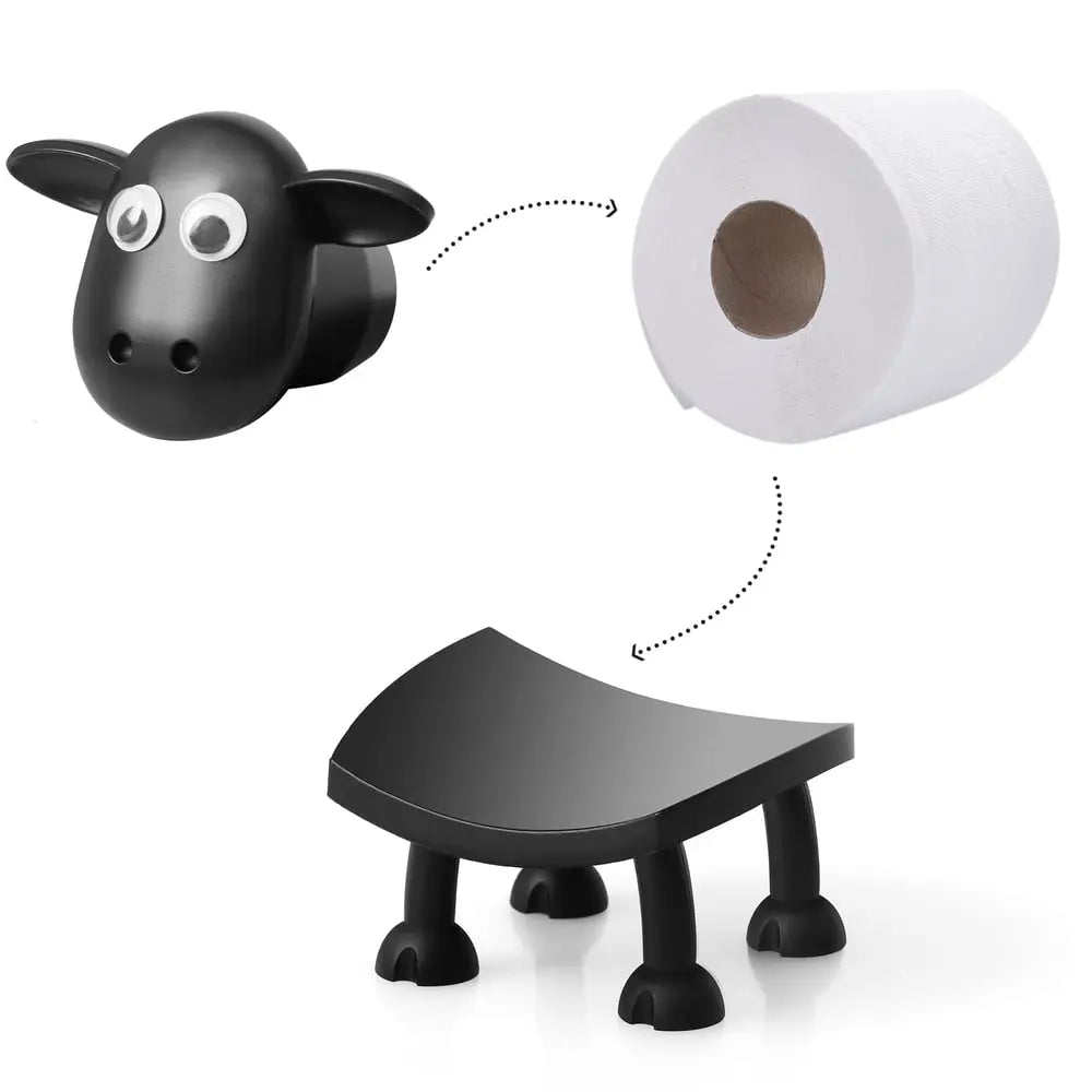 Sheep Toilet Paper Holder – Decorative, Holds 3 Rolls & Bathroom Charming