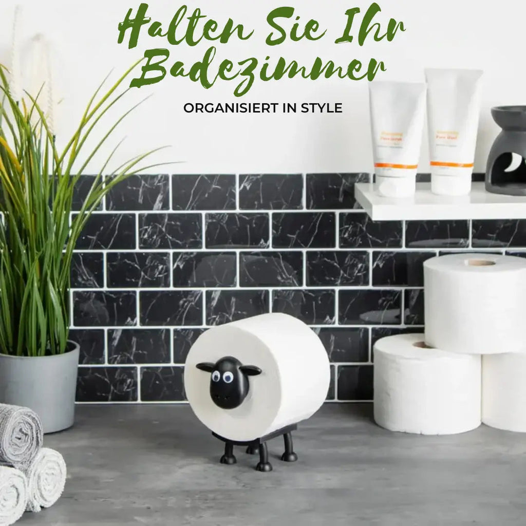 Sheep Toilet Paper Holder – Decorative, Holds 3 Rolls & Bathroom Charming