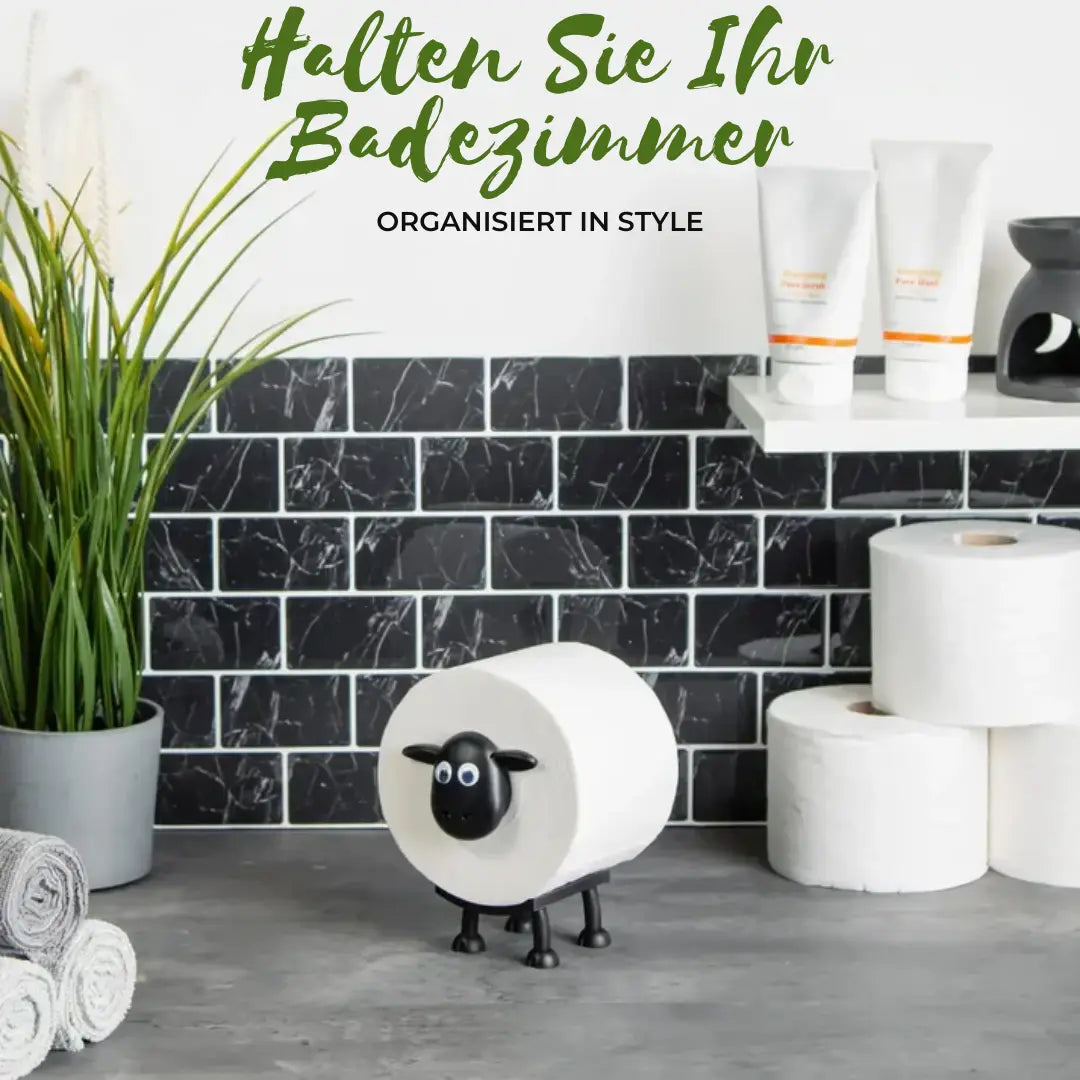 Sheep Toilet Paper Holder – Decorative, Holds 3 Rolls & Bathroom Charming