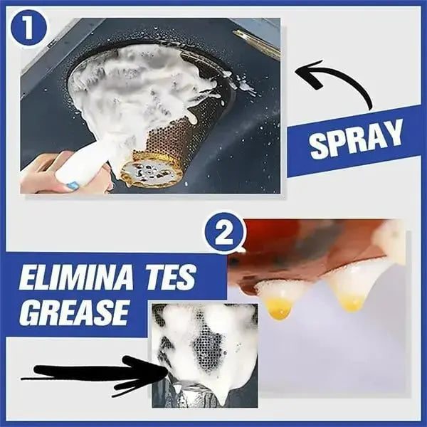 Foam Kitchen Cleaner – Grease Remover, No Rinse & Food-Safe Formula