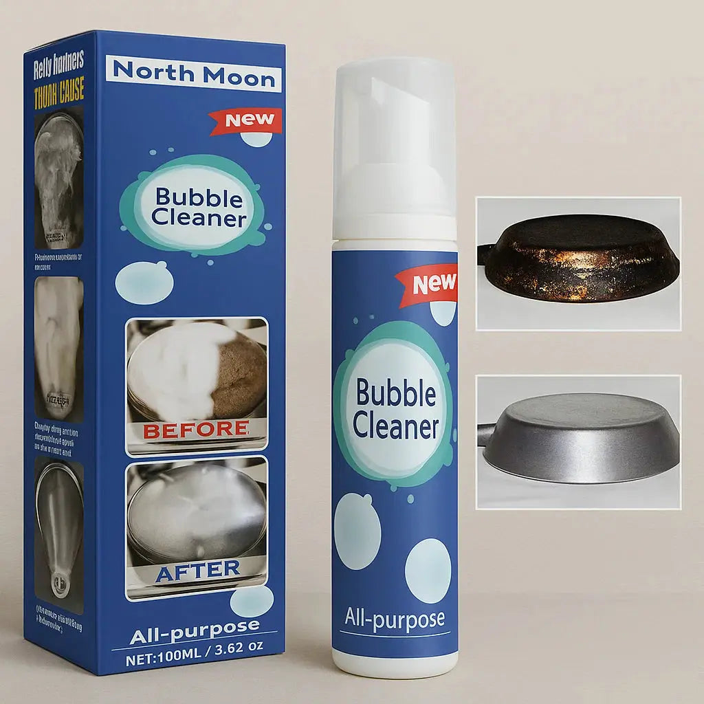 Foam Kitchen Cleaner – Grease Remover, No Rinse & Food-Safe Formula