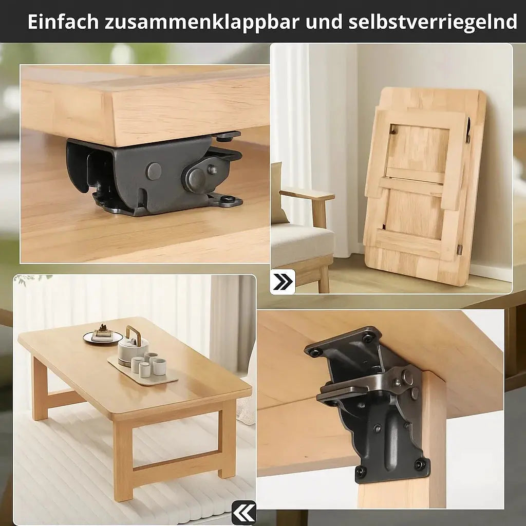 Auto-Lock Folding Bracket 90° 2-Pack – 225kg Rated & Self-Locking Design