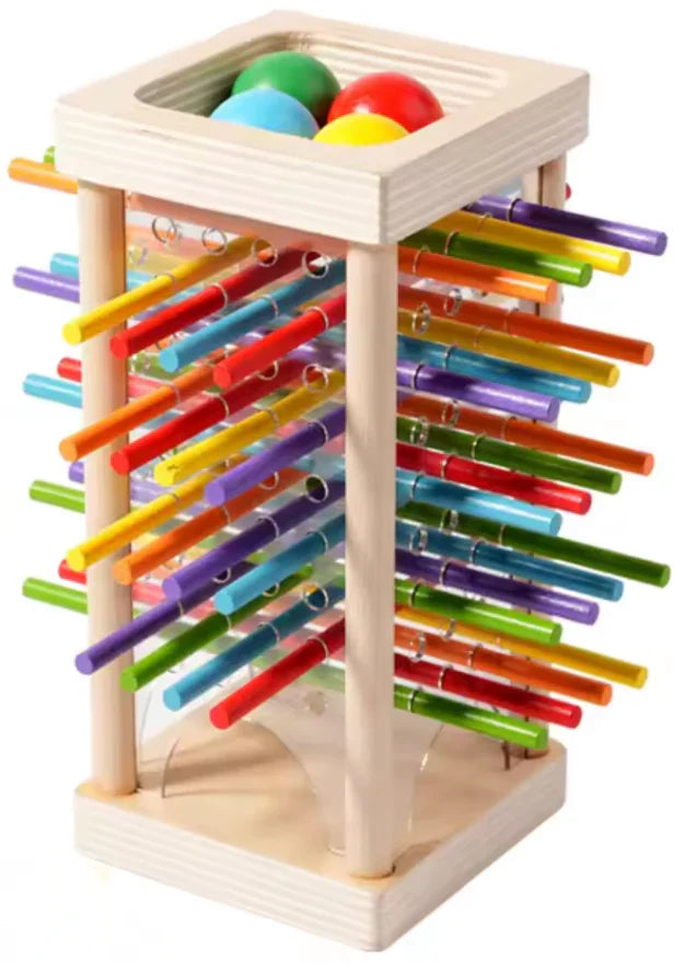 Wooden Stacking Tower Game – Fine Motor Skills for Ages 3+