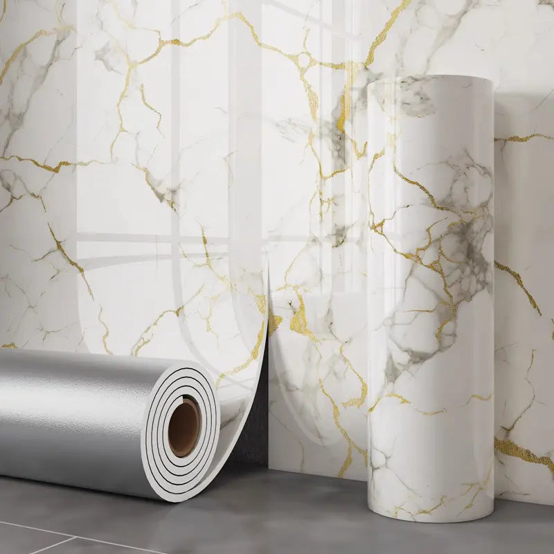 Self-Adhesive Marble Decorative Film – Modern Look, Peel-and-Stick & 40×300cm