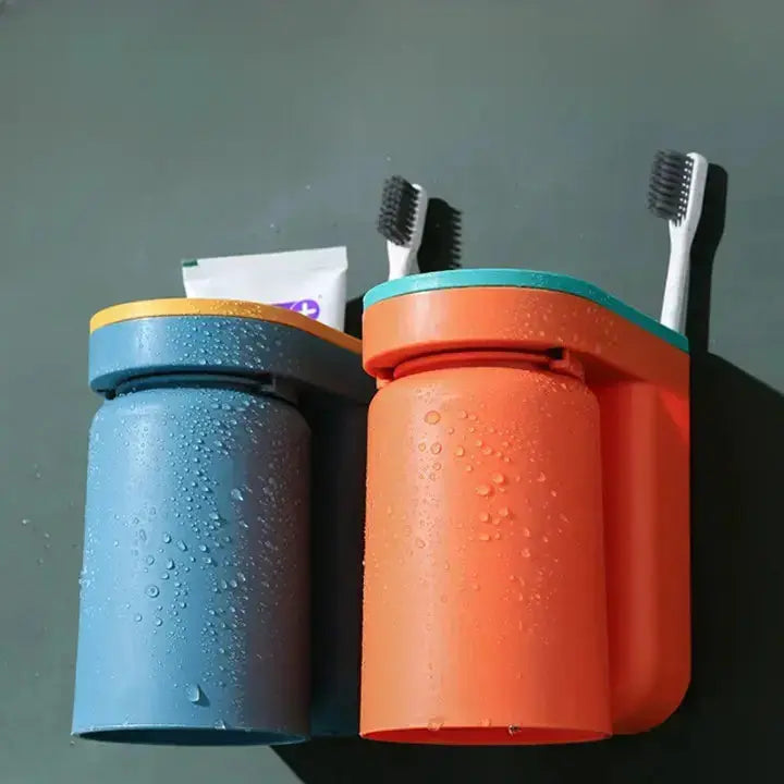 Wall Adhesive Toothbrush Holder – No Drill Bathroom Organizer & Buy 1 Get 1