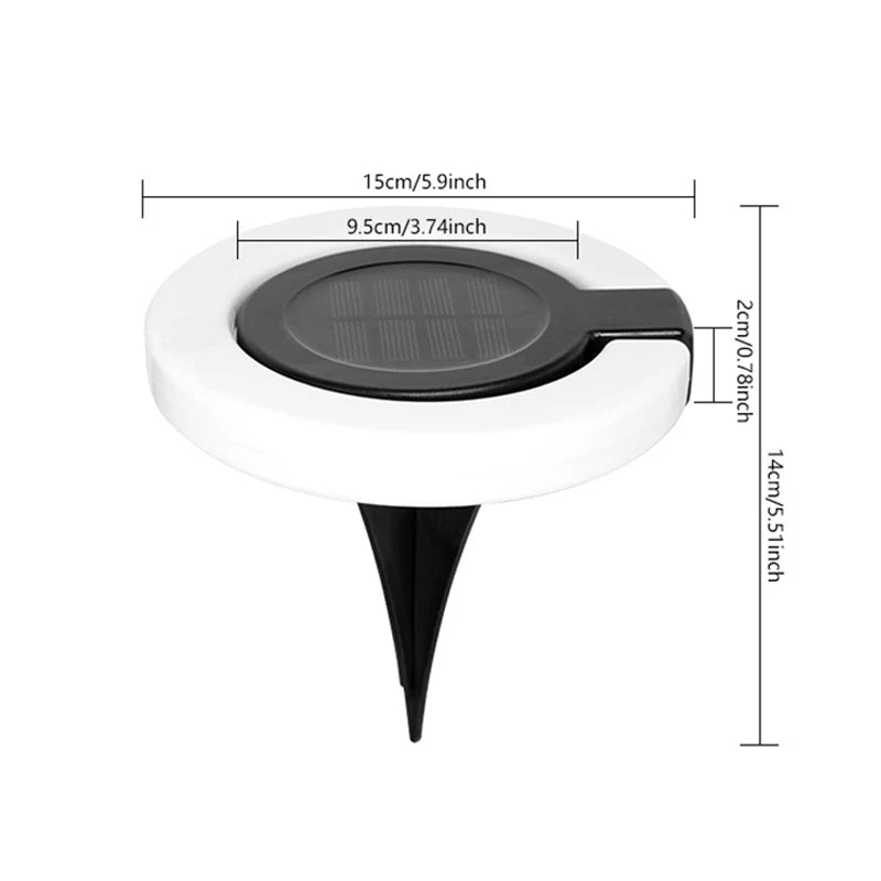 Solar Garden Spike Light – 360° Adjustable Head &amp; IP65 Weatherproof