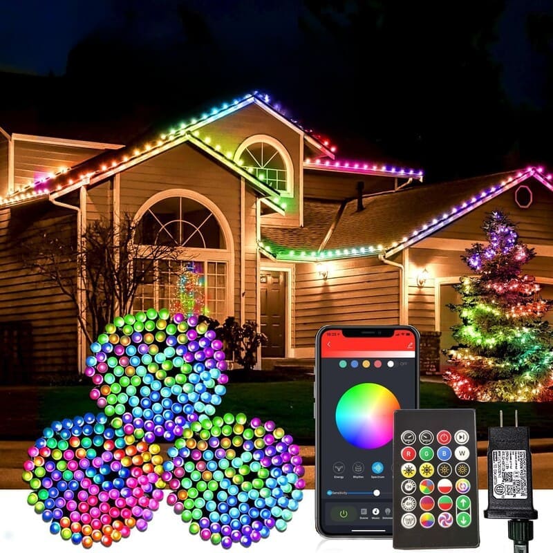 Smart RGB Color-Changing LED String Lights
