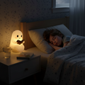 Ghost Table Lamp Halloween Night Light - Warm LED Bedside Decor