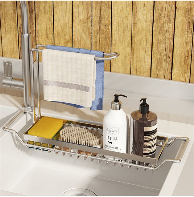 Adjustable Storage Shelf For The Sink