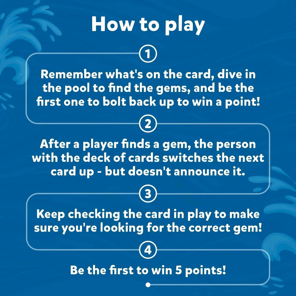 Underwater Pool Treasure Hunt Game – Waterproof Gems, Cards & Family Fun