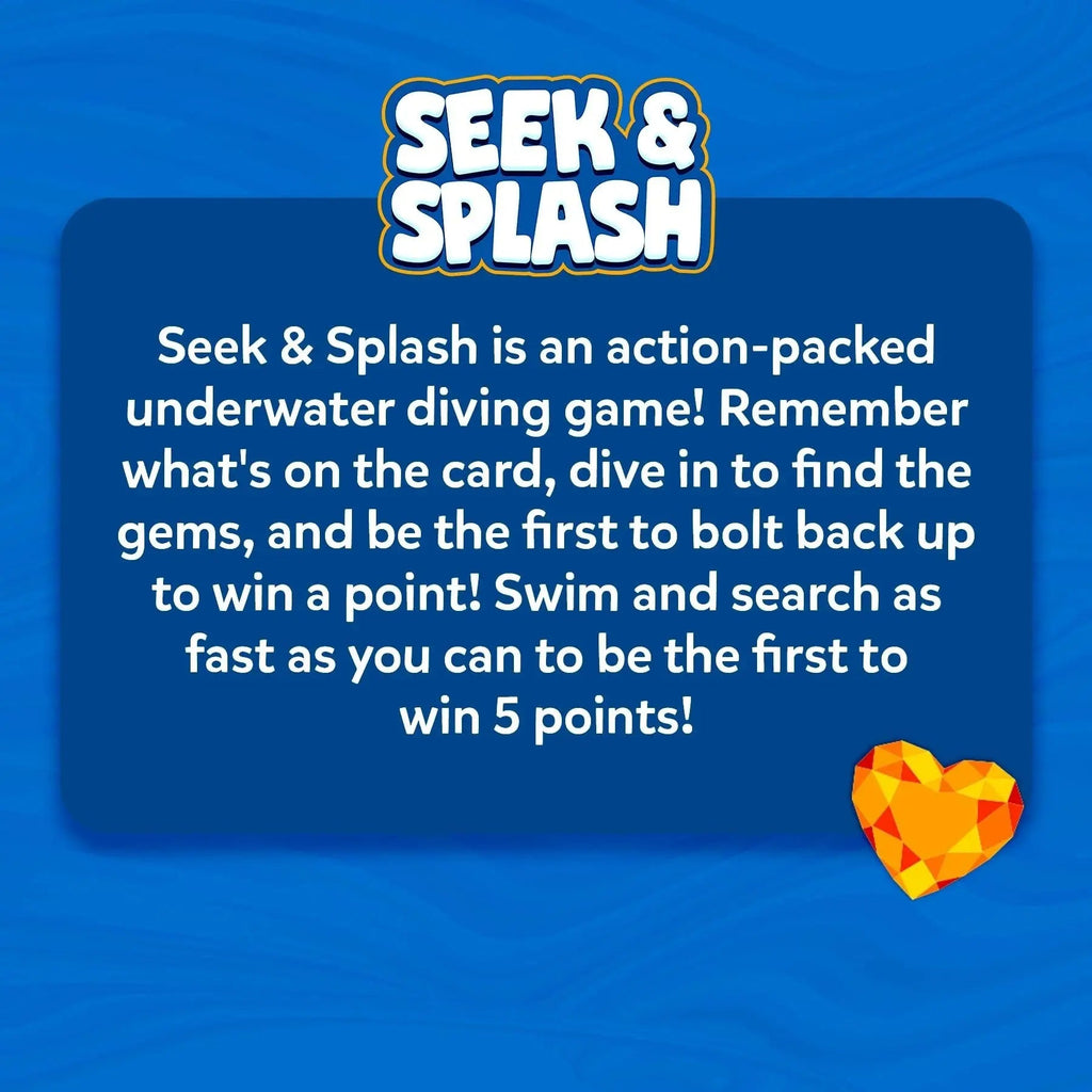 Underwater Pool Treasure Hunt Game – Waterproof Gems, Cards & Family Fun