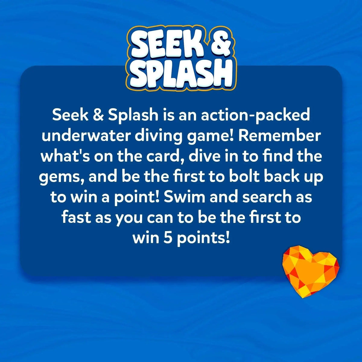 Underwater Pool Treasure Hunt Game – Waterproof Gems, Cards & Family Fun