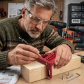 Aluminium Woodworking Square – Drill Guide Holes &amp; 90° &amp; 45° Angles