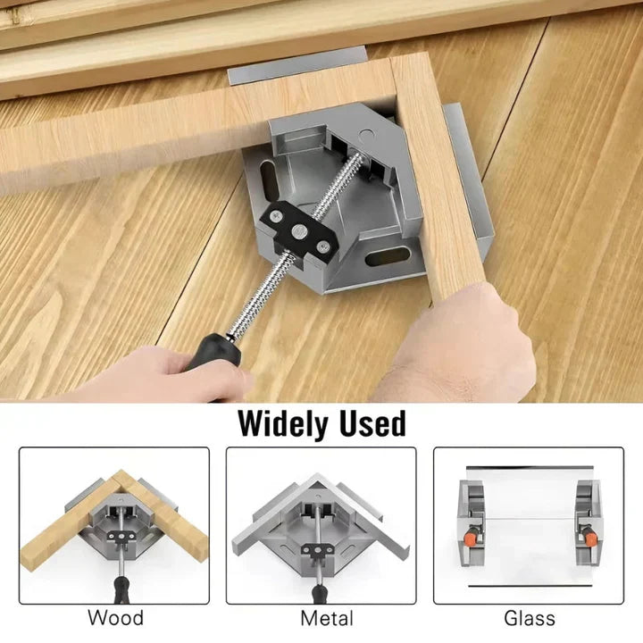 90° Aluminium Corner Clamp – Precision Woodworking & Perfect Right Angle Joiner