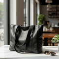 Leather Shoulder Bag – Retro Elegant Smooth Surface & Vintage Style