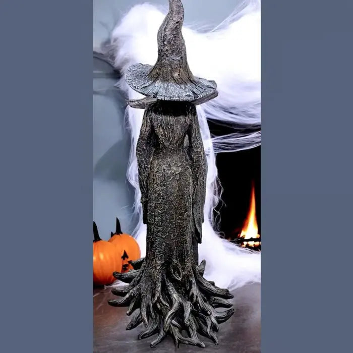 Gothic Tree-Detail Witch Figurine