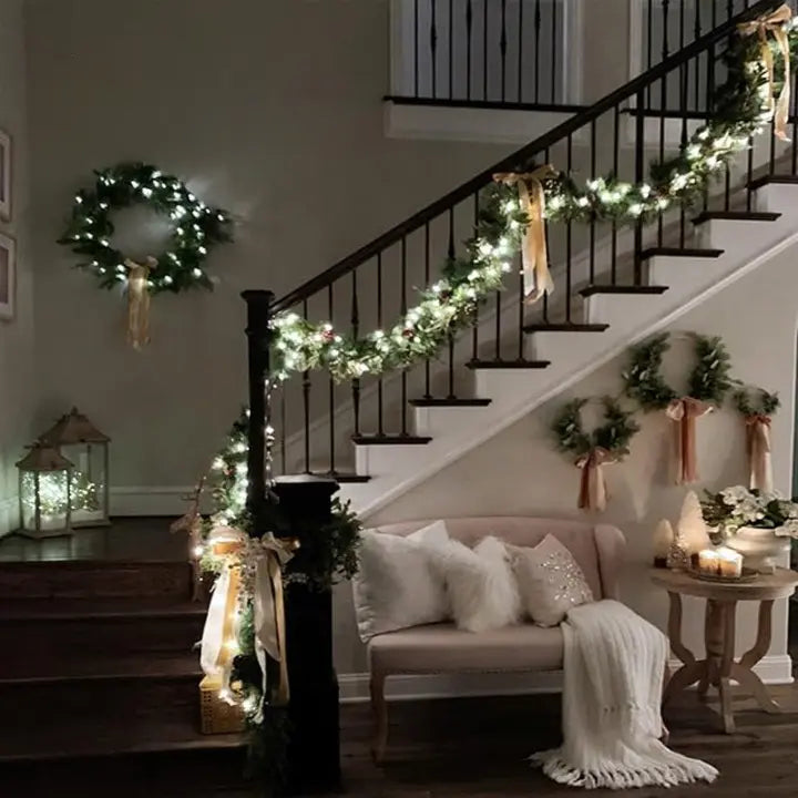 Copper Wire LED Christmas Tree String Lights, 100–300 LEDs