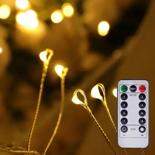 Copper Wire LED Christmas Tree String Lights, 100–300 LEDs