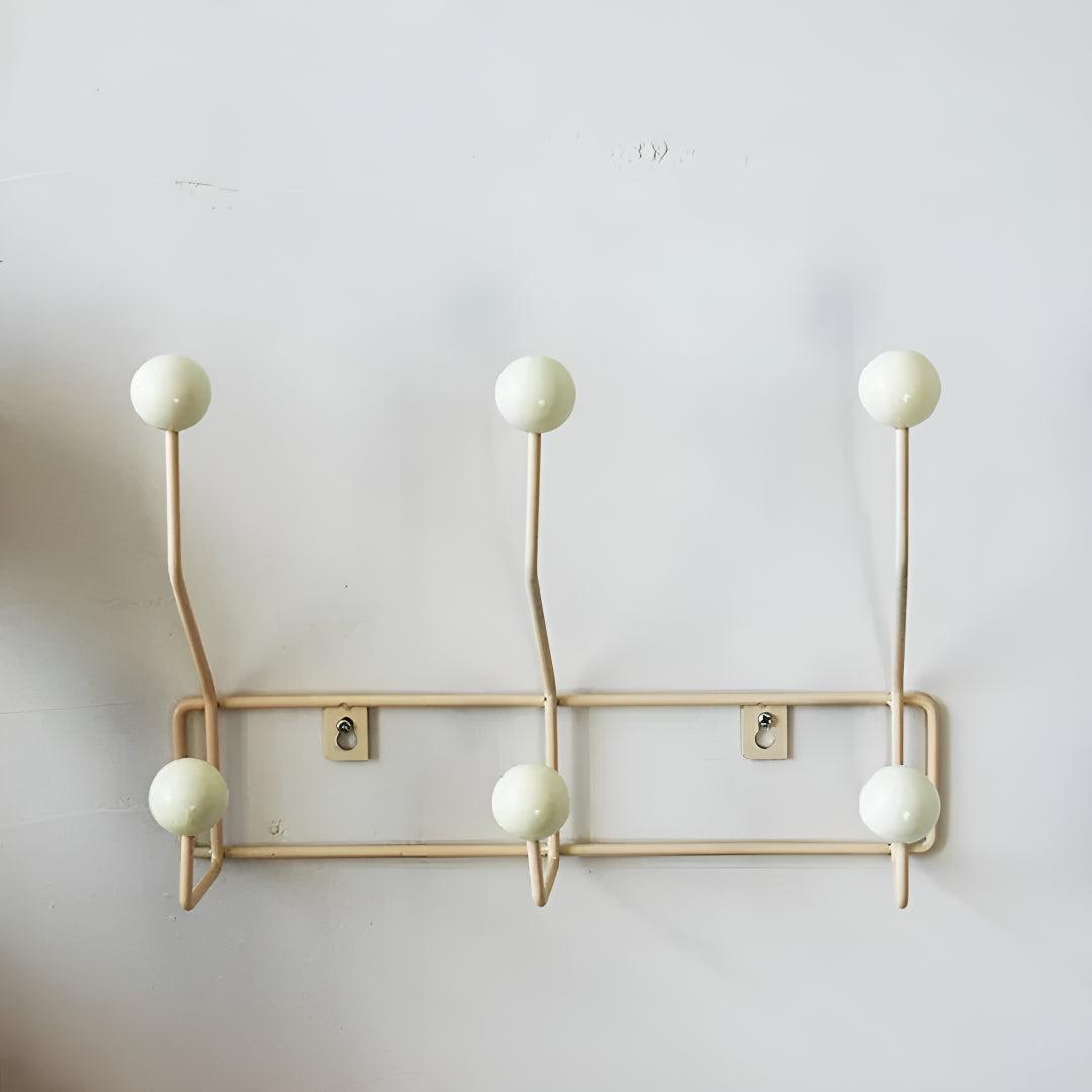 Mid-Century Wall Coat Rack – Stylish 3-Hook Entryway Organizer