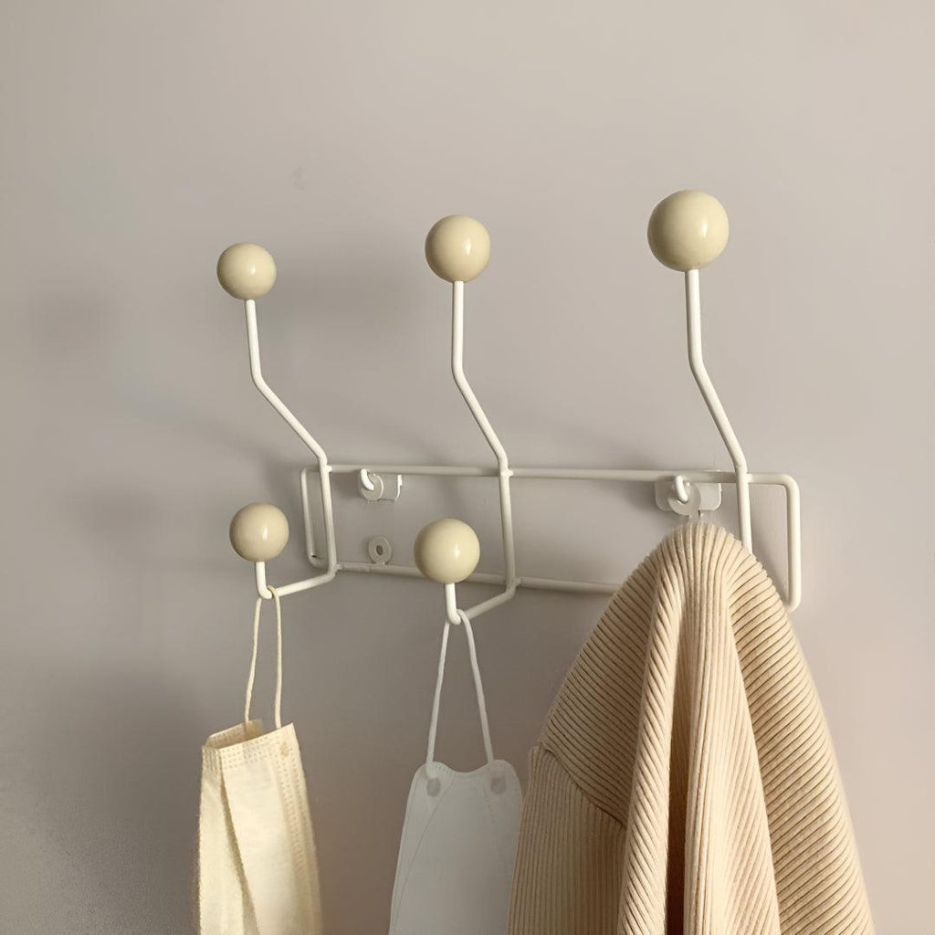 Mid-Century Wall Coat Rack – Stylish 3-Hook Entryway Organizer