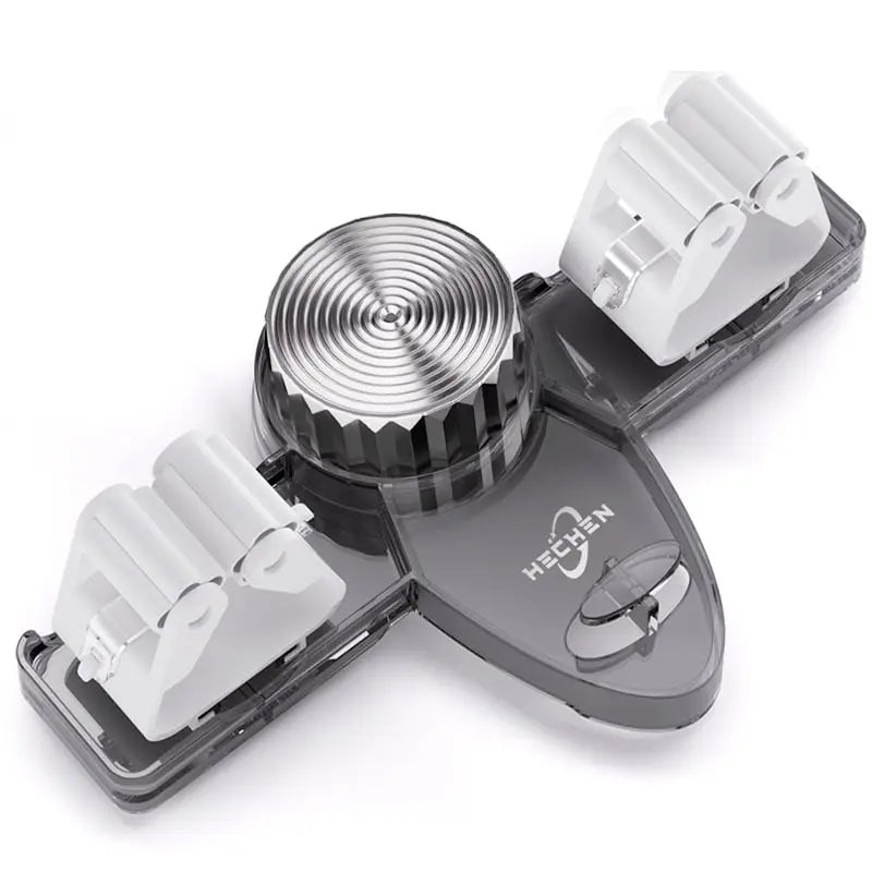 Space-Saving Broom & Tool Holder – No Drill, Wall Mount & 4 Hook Slots