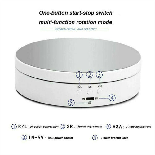 360° Electric Motorized Rotating Display Rack