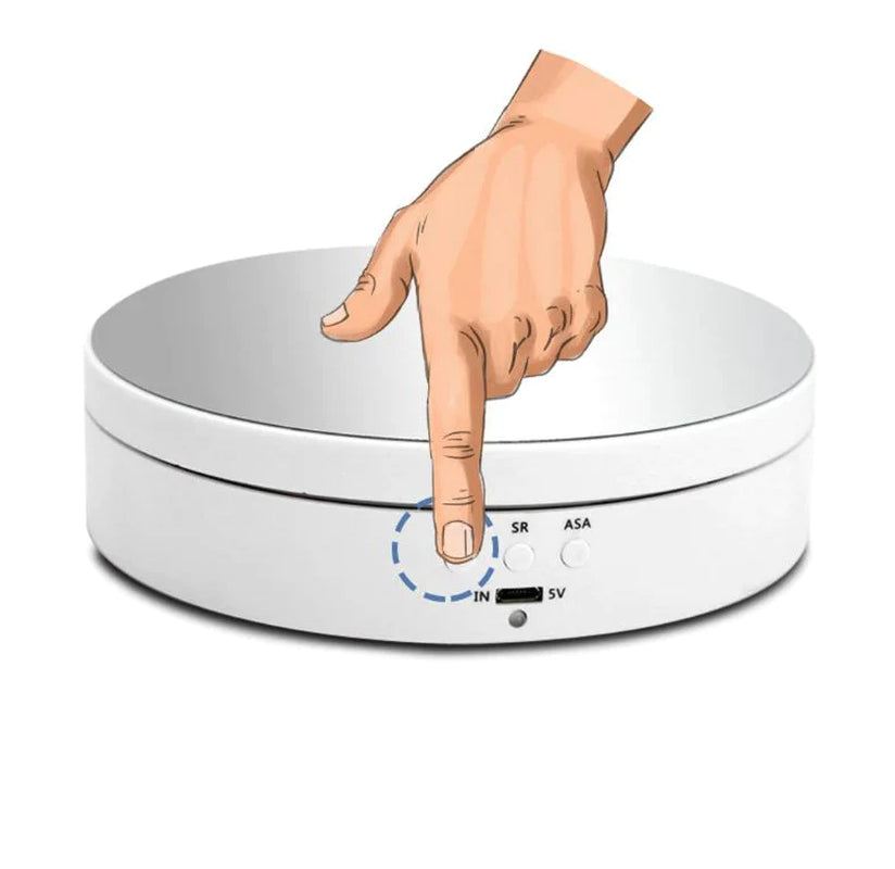 360° Electric Motorized Rotating Display Rack