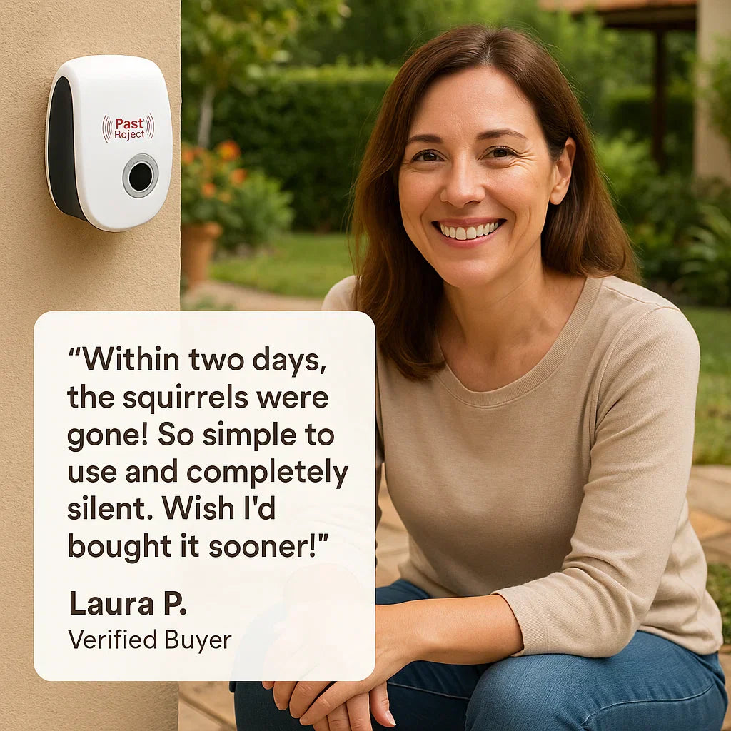 Ultrasonic Squirrel Repeller – Solar Pest Control Device for Gardens & Yards
