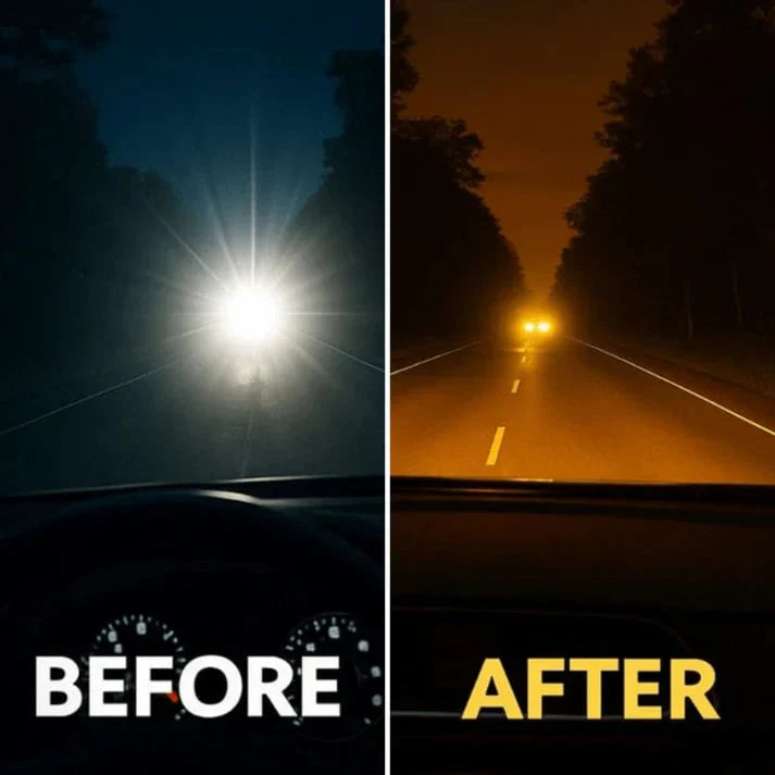 Night Driving Over-Glasses – Anti-Glare Yellow Lens, Fit Over & Scratch-Resistant