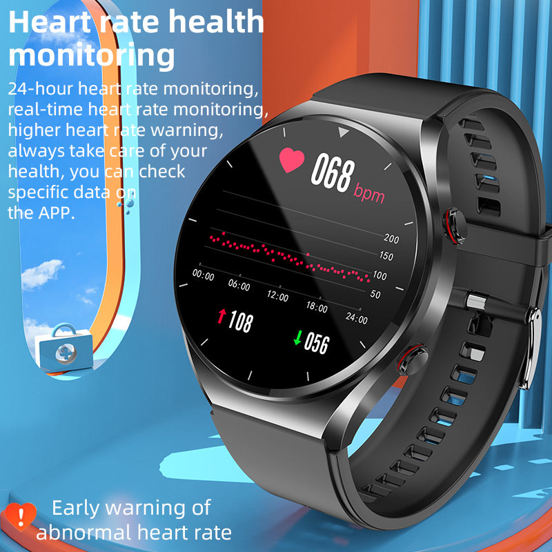 Health Smart Watch – Blood Sugar ECG HRV Heart Rate & SpO2 Monitor
