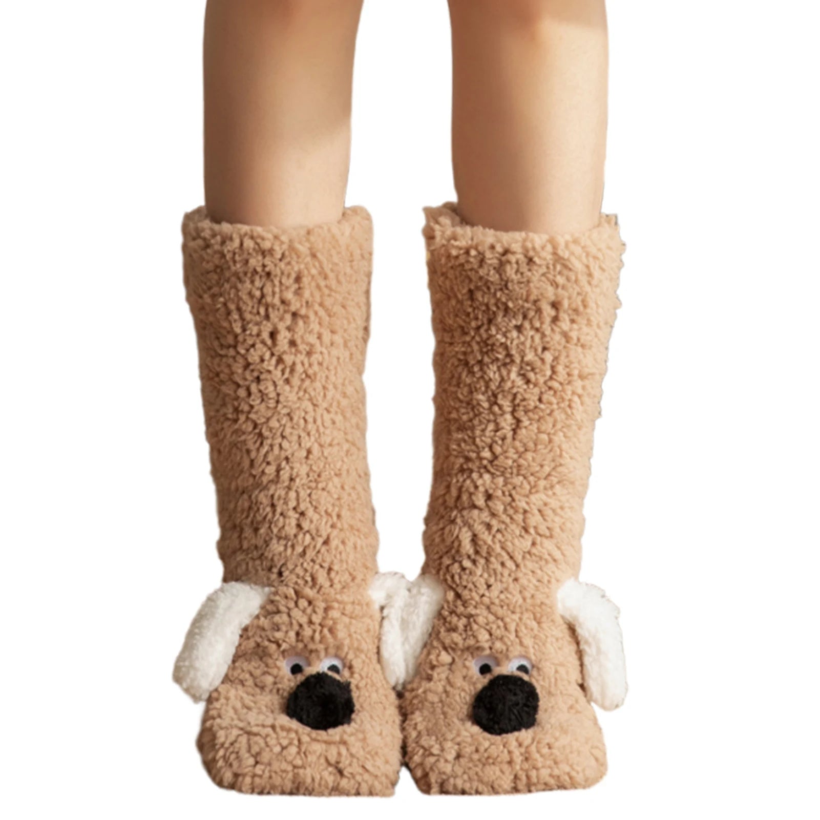 Cute Dog Fuzzy Socks Winter Leg Warmer