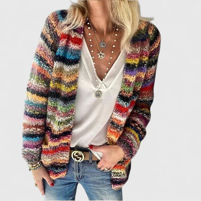 Women's Cardigan – Comfortable Knit, Open Front