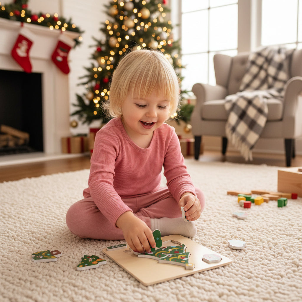 Christmas Puzzle Set for Toddlers – 4 Pack Holiday Puzzles