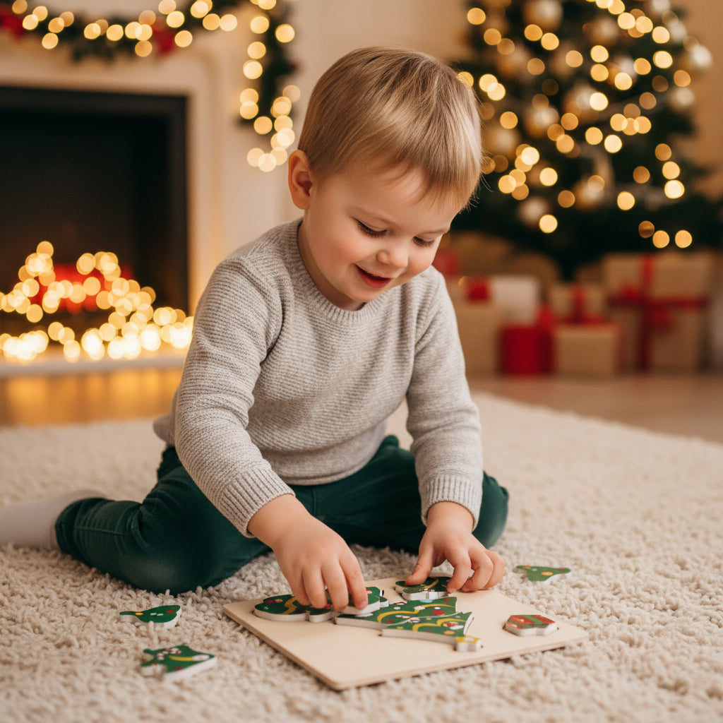 Christmas Puzzle Set for Toddlers – 4 Pack Holiday Puzzles