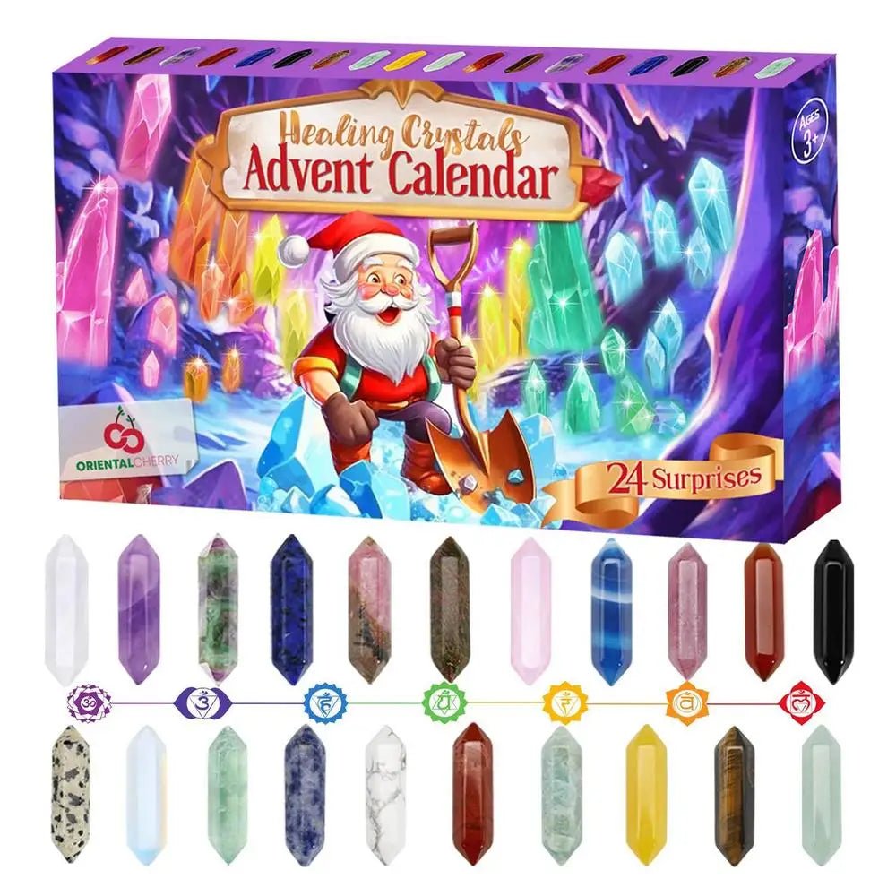 Crystal Advent Calendar 24 Natural Crystals