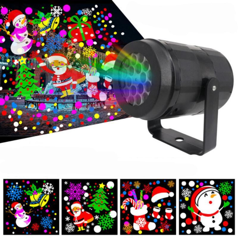 Outdoor LED Snowflake Christmas Projector 16 Patterns