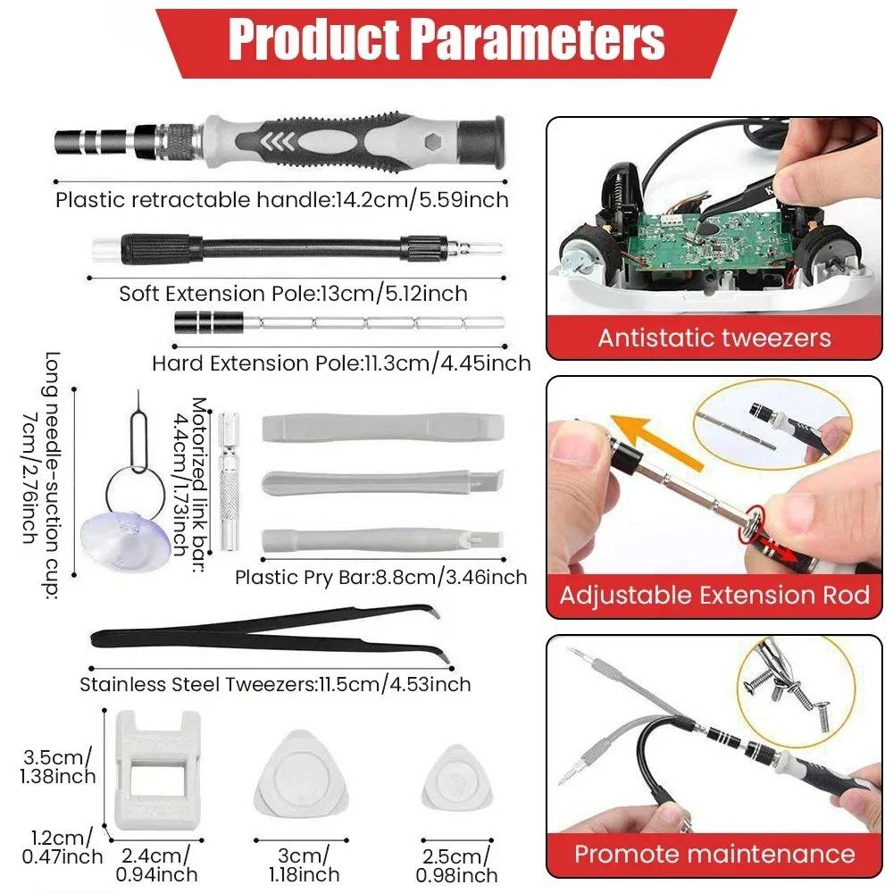 115-in-1 Bit Screwdriver Set