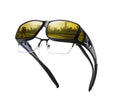 Night Driving Over-Glasses – Anti-Glare Yellow Lens, Fit Over & Scratch-Resistant