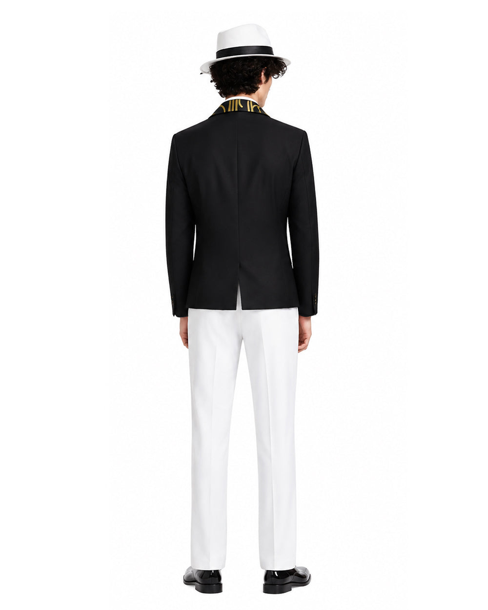 Men’s Black and White Villain Costume Set