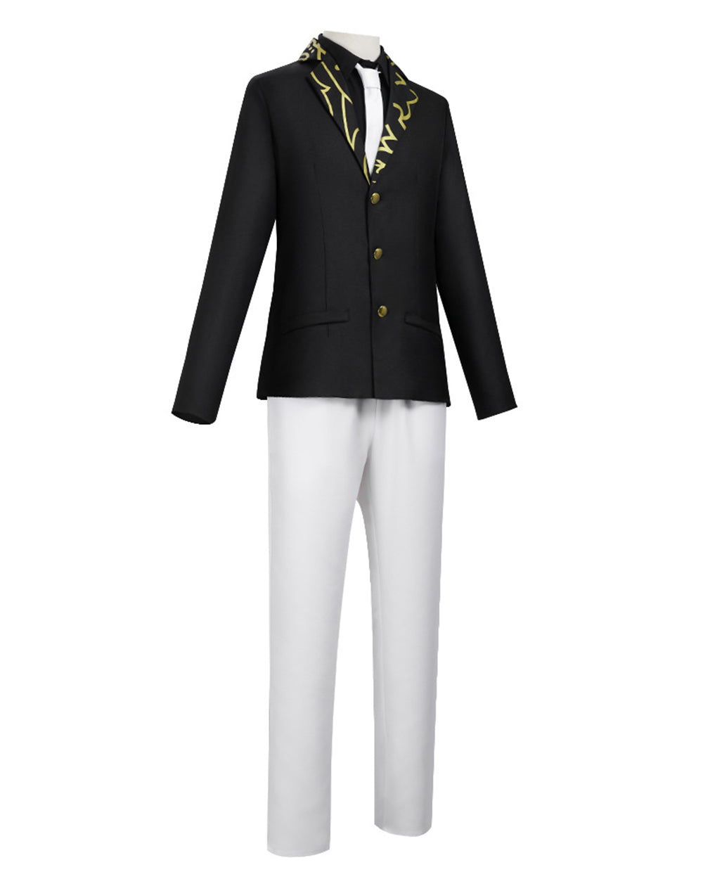 Men’s Black and White Villain Costume Set