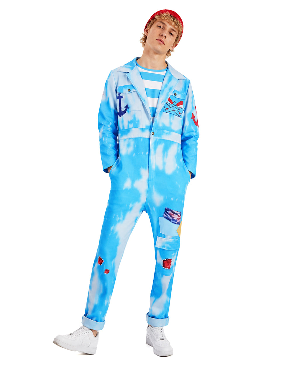 Blue Sailor Costume Set for Adults and Kids