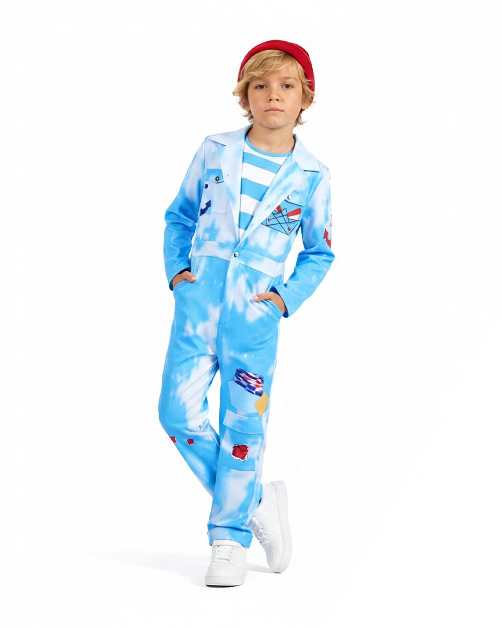 Blue Sailor Costume Set for Adults and Kids