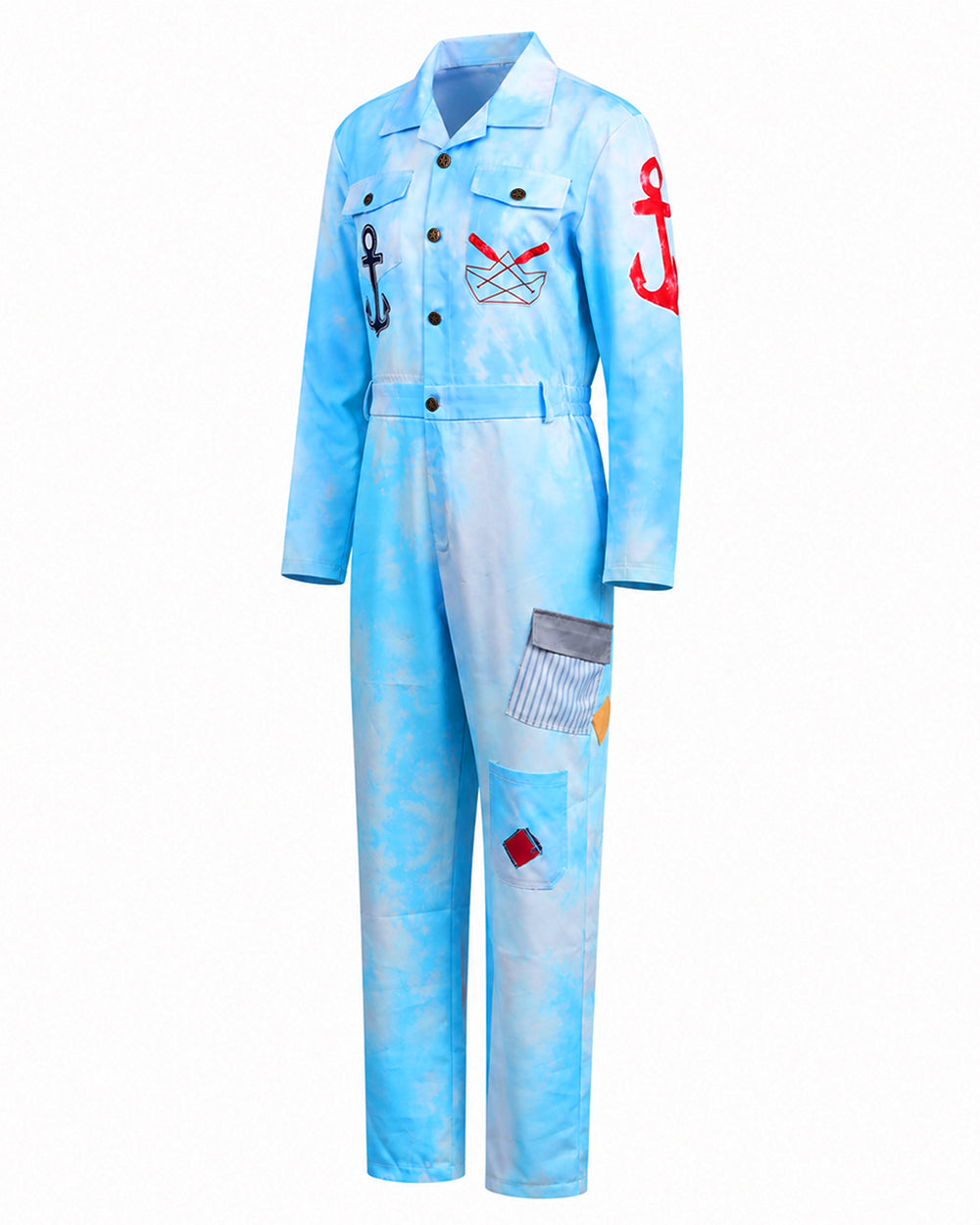Blue Sailor Costume Set for Adults and Kids